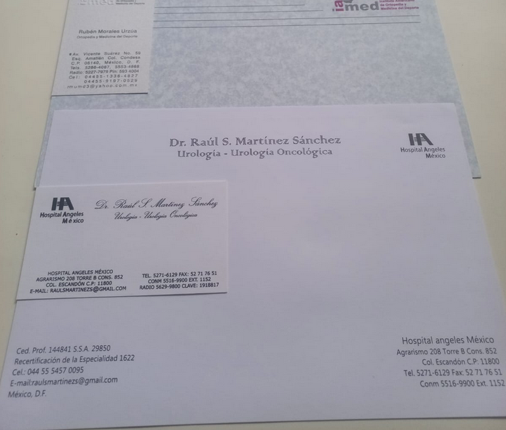 Recetas médicas impresas